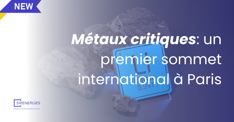 Métaux critiques: un premier sommet international à Paris