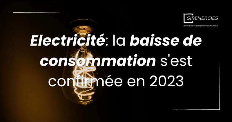 Electricité : la baisse de consommation s'est confirmée en 2023